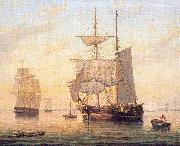 Mellen, Mary Blood Taking in Sails at Sunset oil painting on canvas